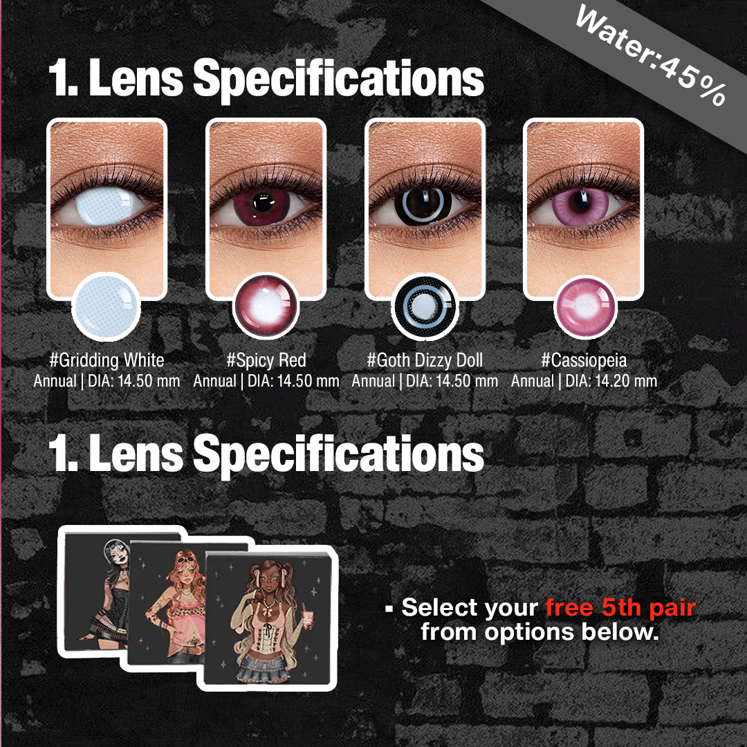 5 Pairs X Dark Fairy Set (Customized✨) 