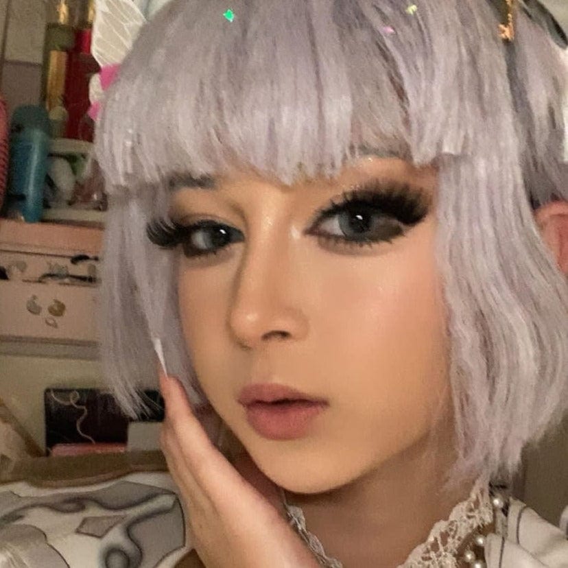 Grey Dahlia Contact Lenses