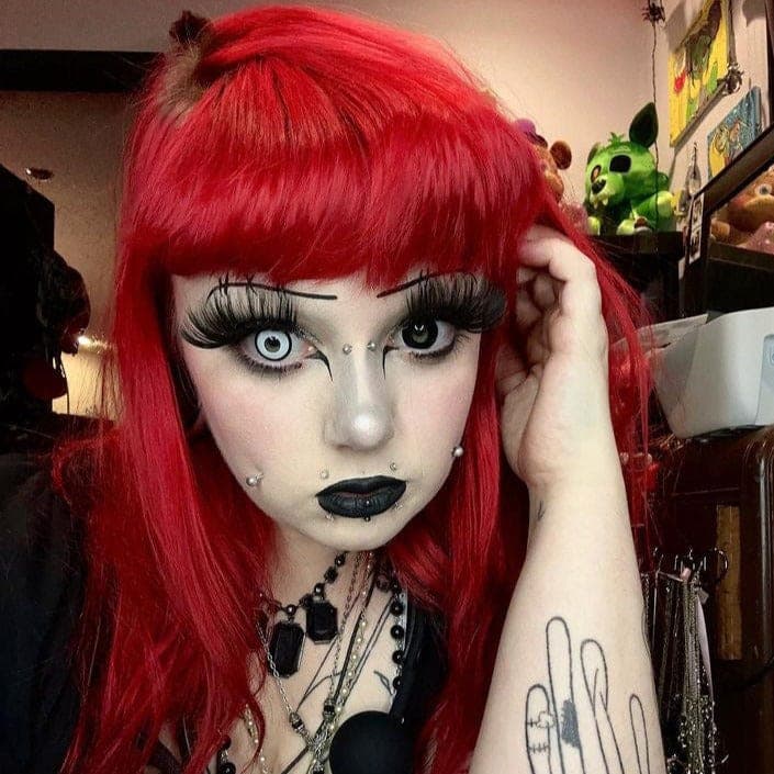 Dracula Vampire White Contact Lenses