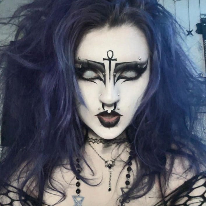 Dead Gridding White Contact Lenses