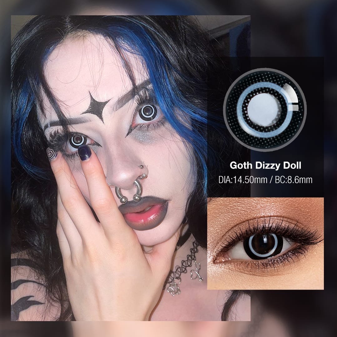 asylome X Goth Dizzy Doll Contact Lenses