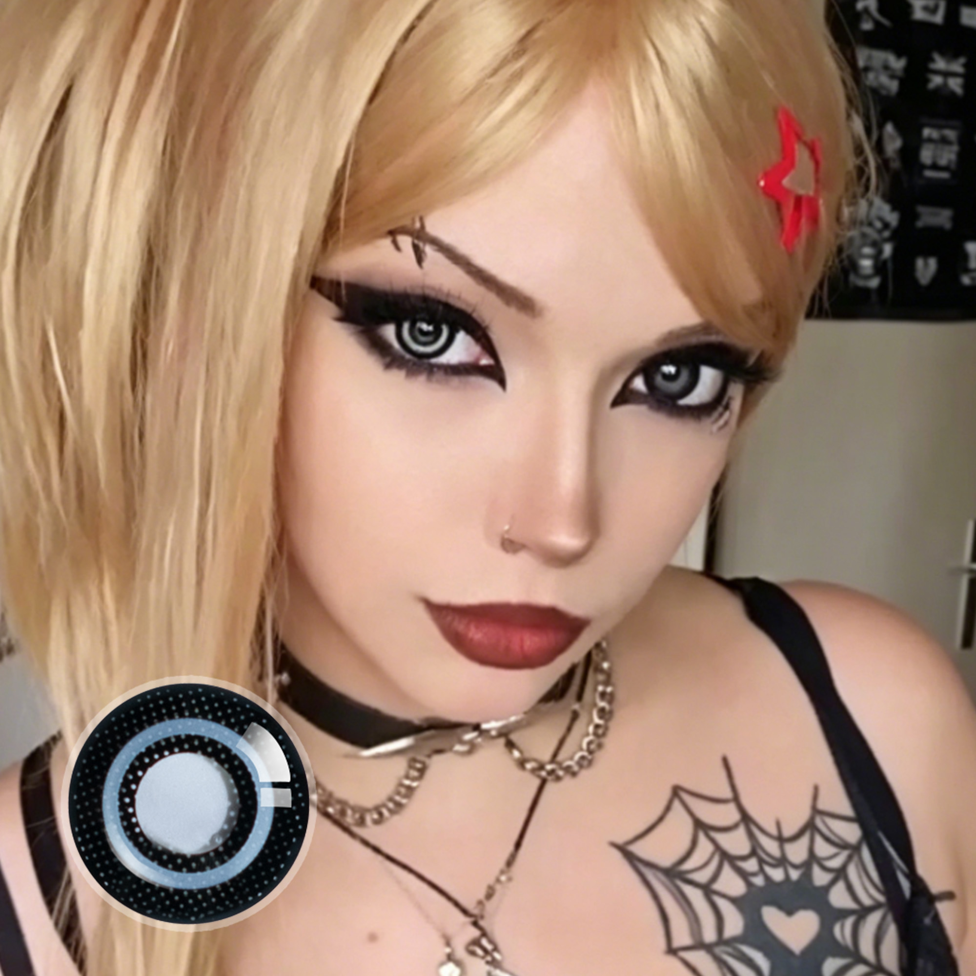 junetheoutsider X Goth Dizzy Doll Contact Lenses