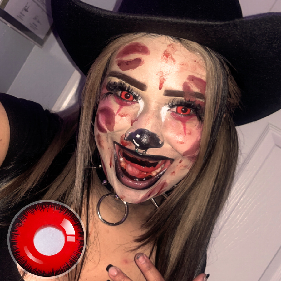 Papasmurf's Nightmare Mini Sclera (Halloween) Contact Lenses (17MM)
