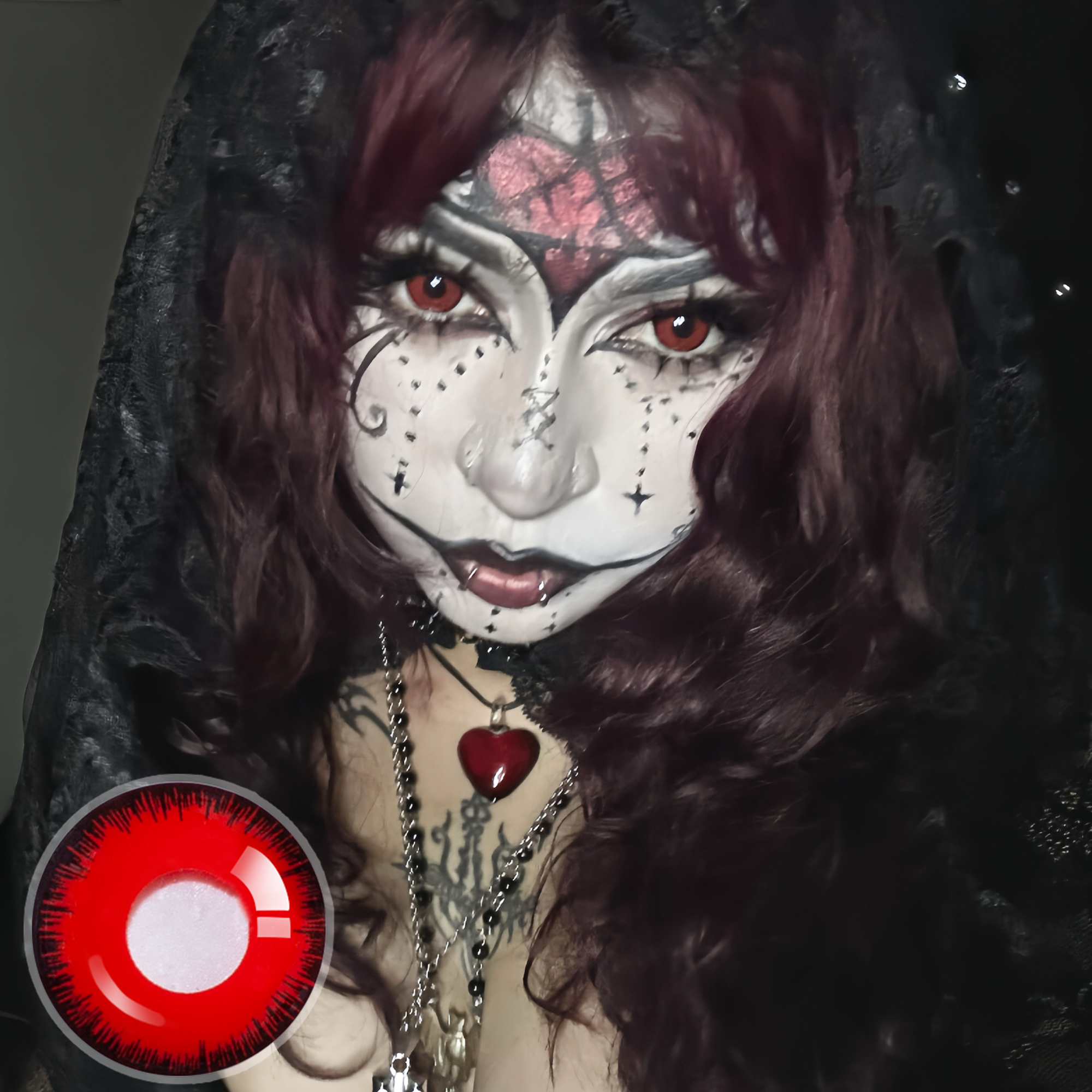 vampyemi X Nightmare Mini Sclera (Halloween) | Bigger | 1 Year | 17MM