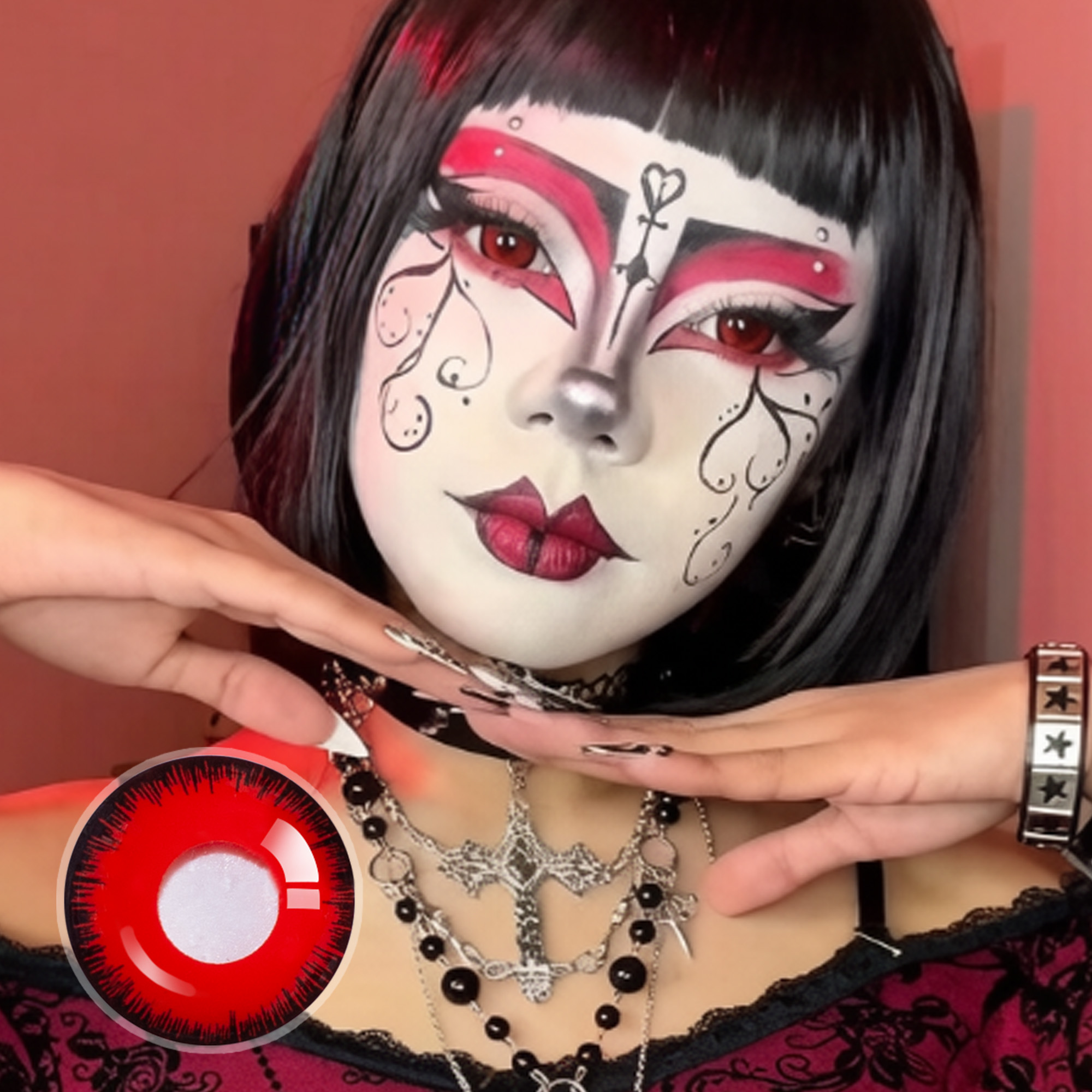 weirddoll.exe X Nightmare Mini Sclera Contact Lenses (17MM)