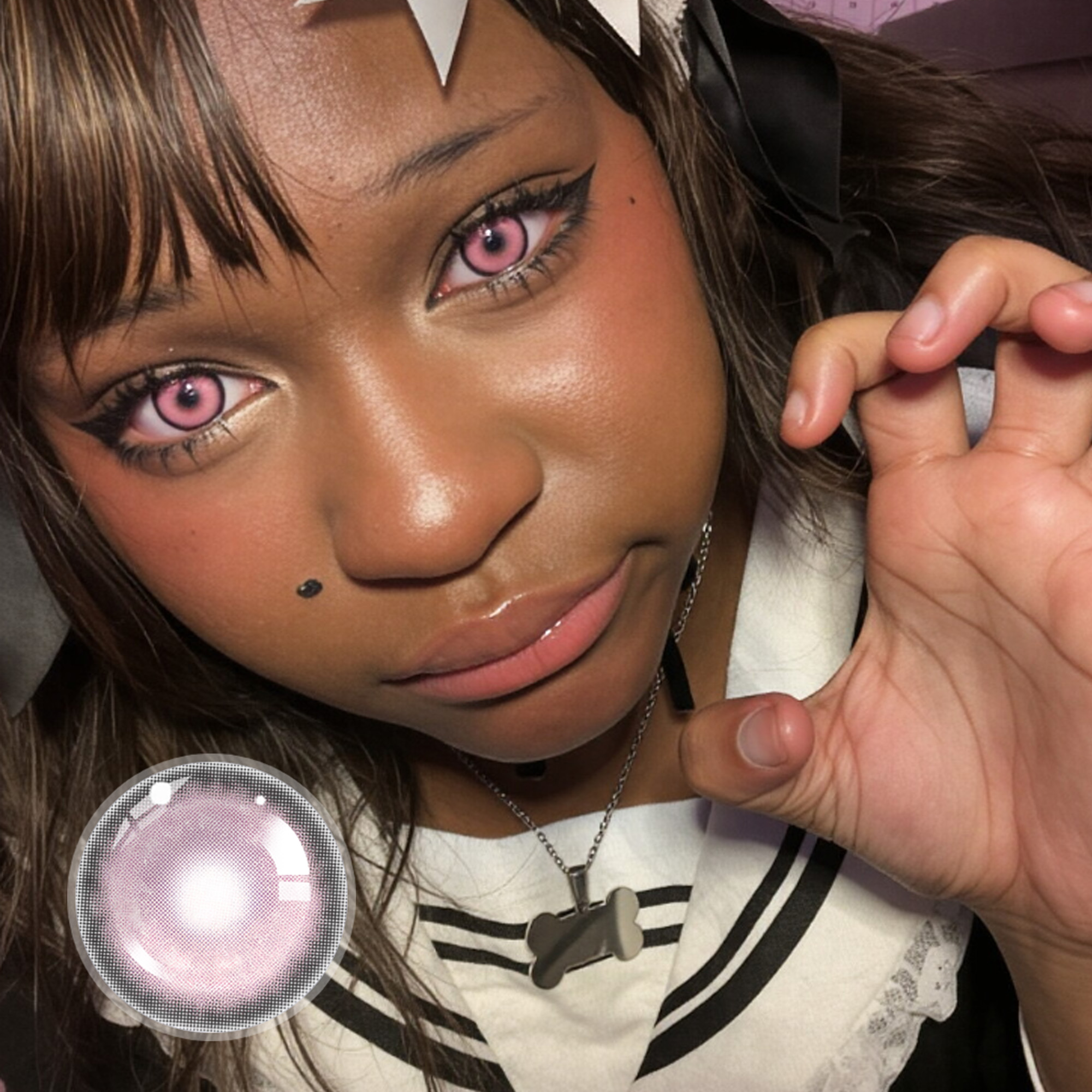 sodappokiii X Pinklemonade Contact Lenses