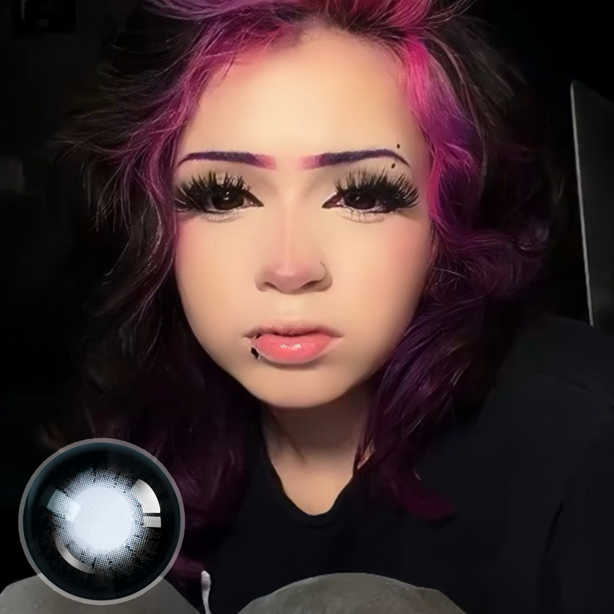 sl.ouch X Black Doll Eye | 16mm | Mini Sclera | 1 Year