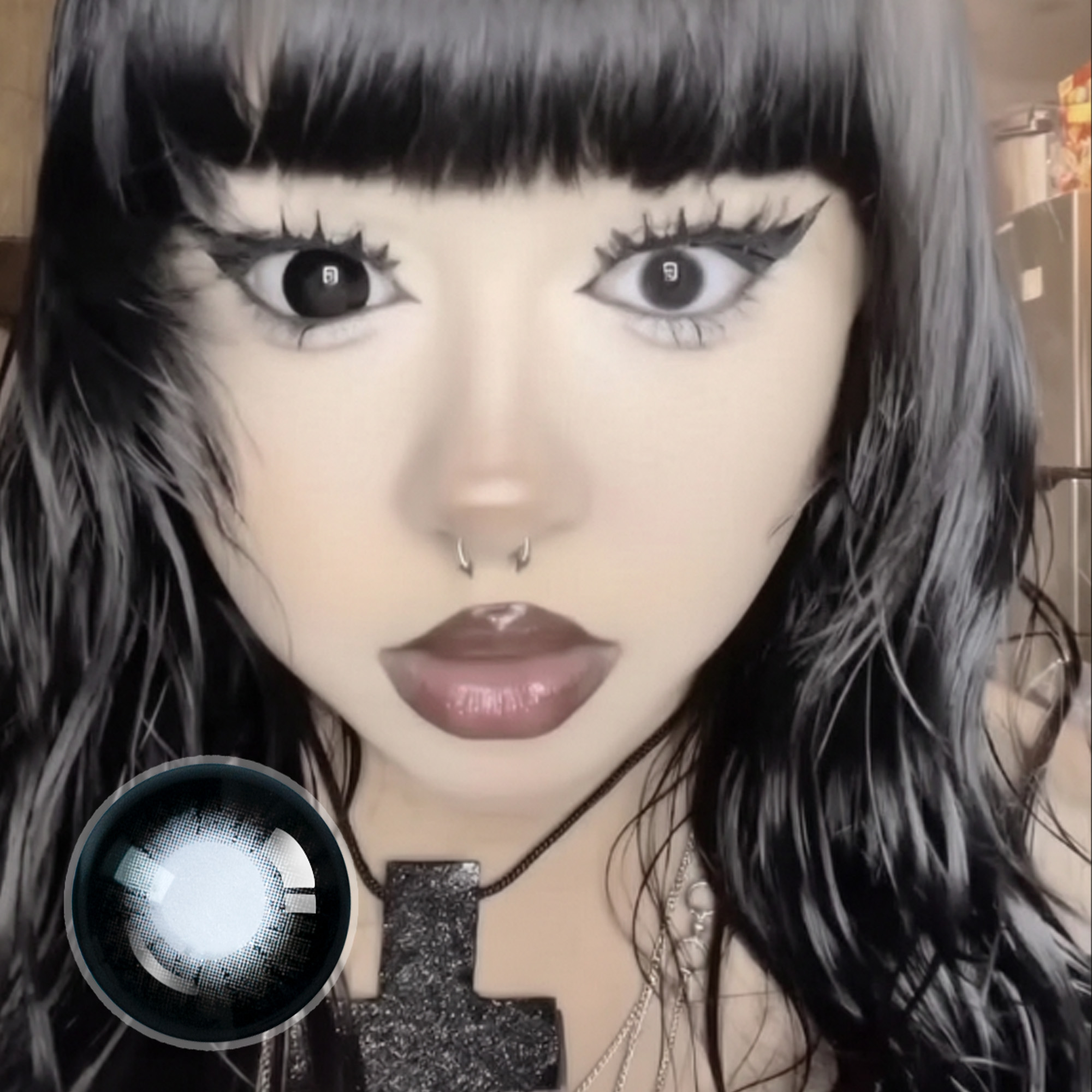 lyssagloom X Black Doll Eye | Enlarge |16mm | Mini Sclera | 1 Year