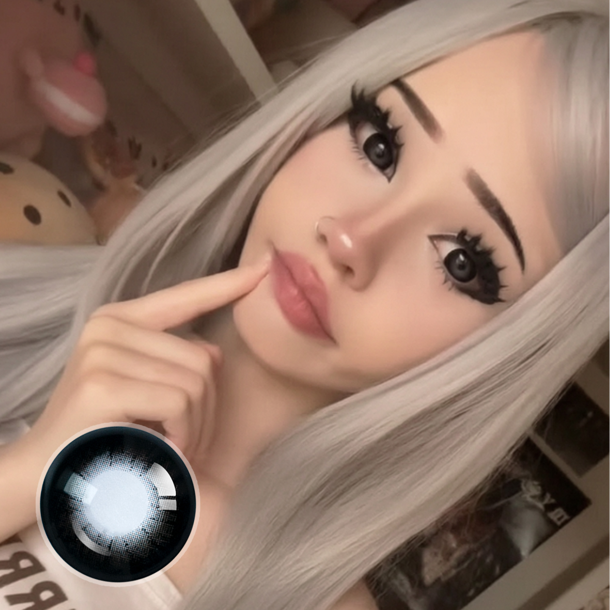 kindheartedunicorn67 X Black Doll Eye | Enlarge |16mm | Mini Sclera | 1 Year