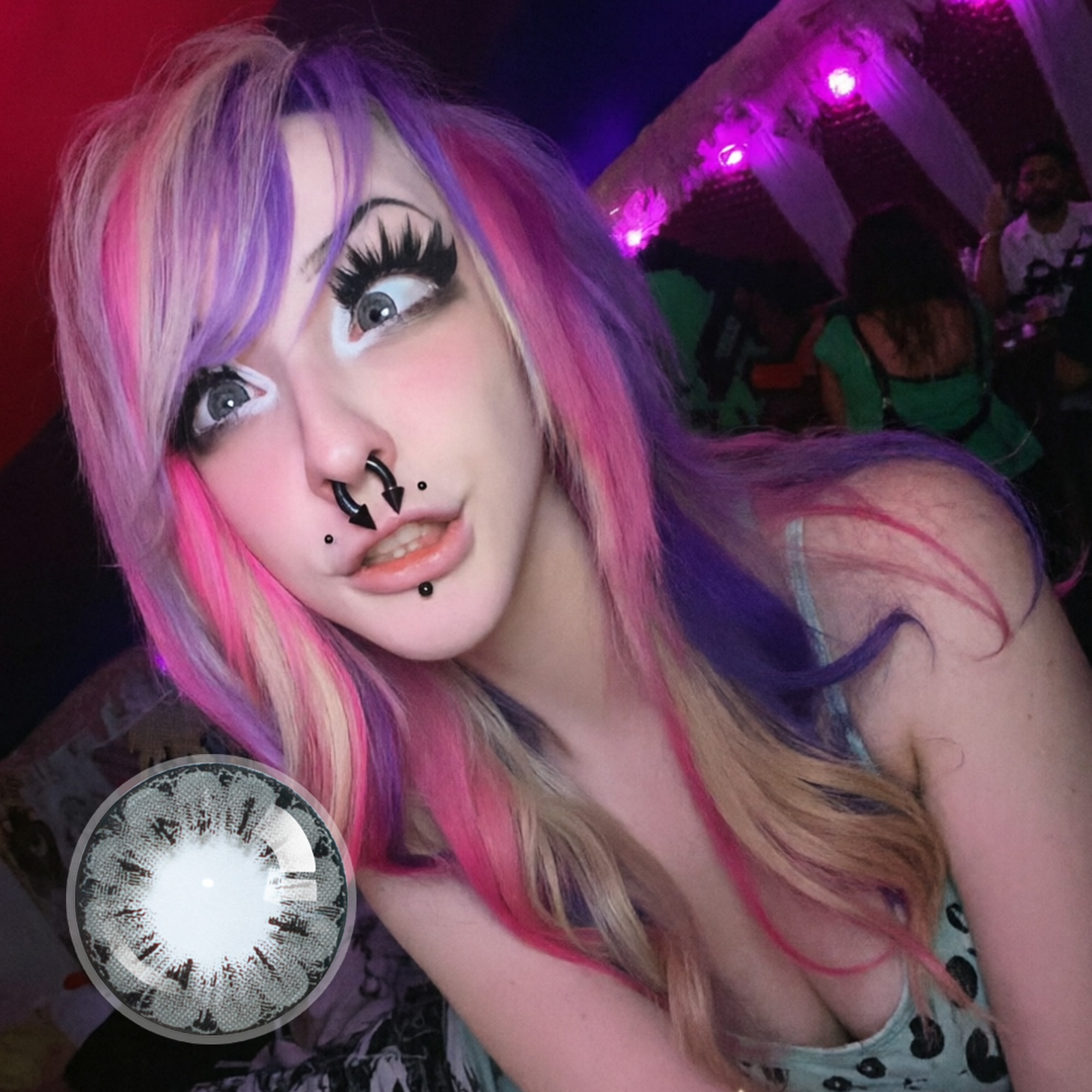 z0mb1e_irl X Rebel Gray Contact Lenses