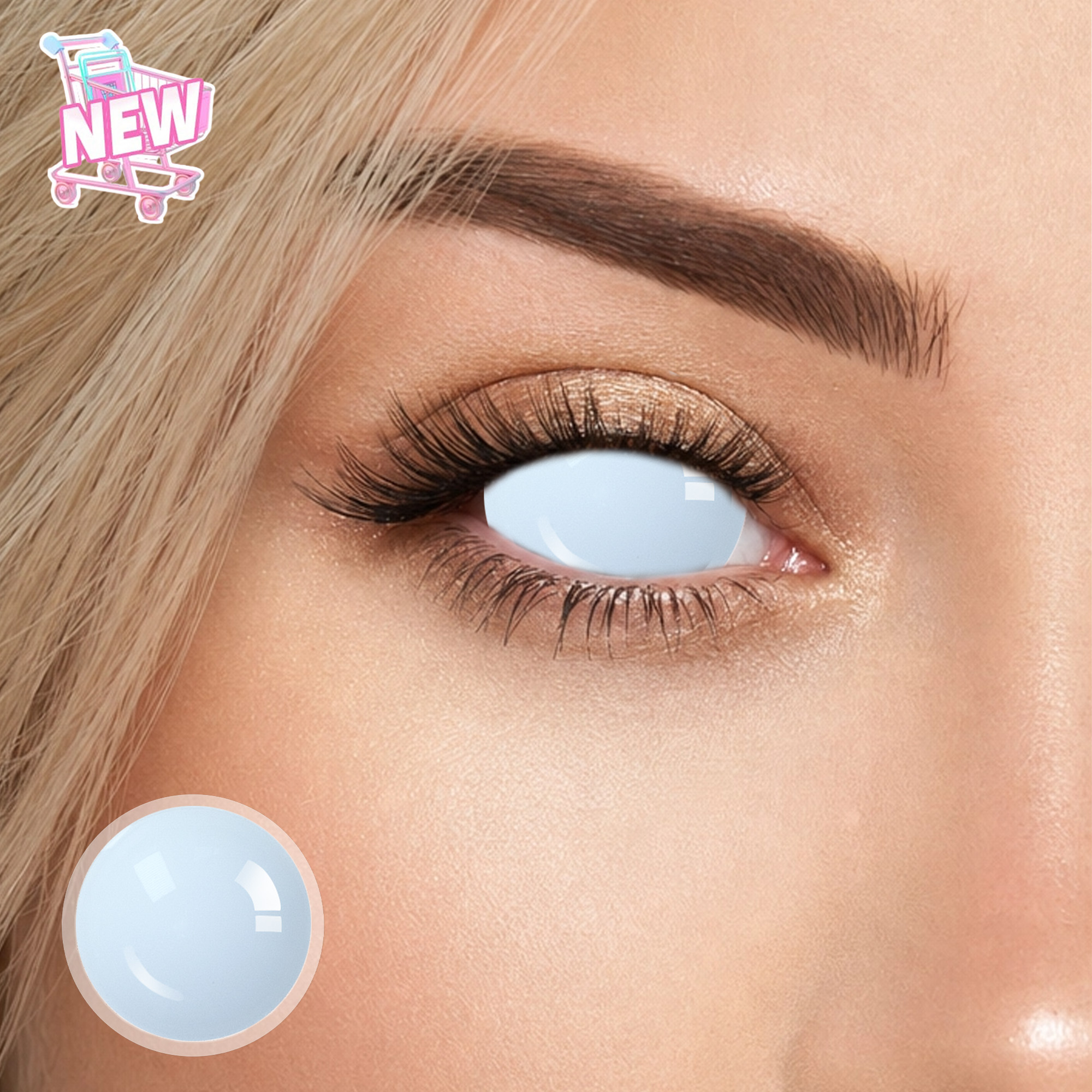 Zombie Doll Mini Sclera Contact Lenses (17MM)