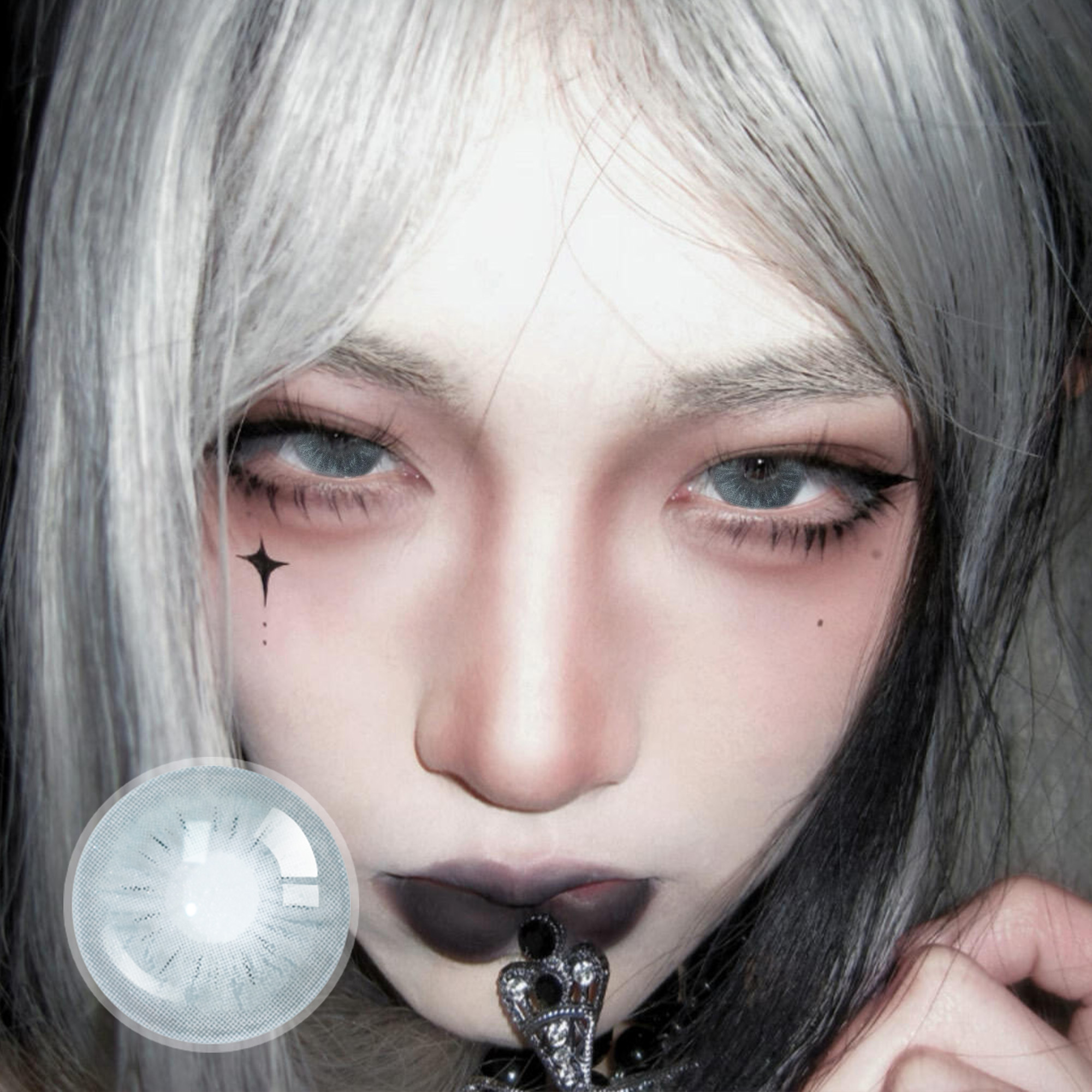 No Where Grey Contact Lenses