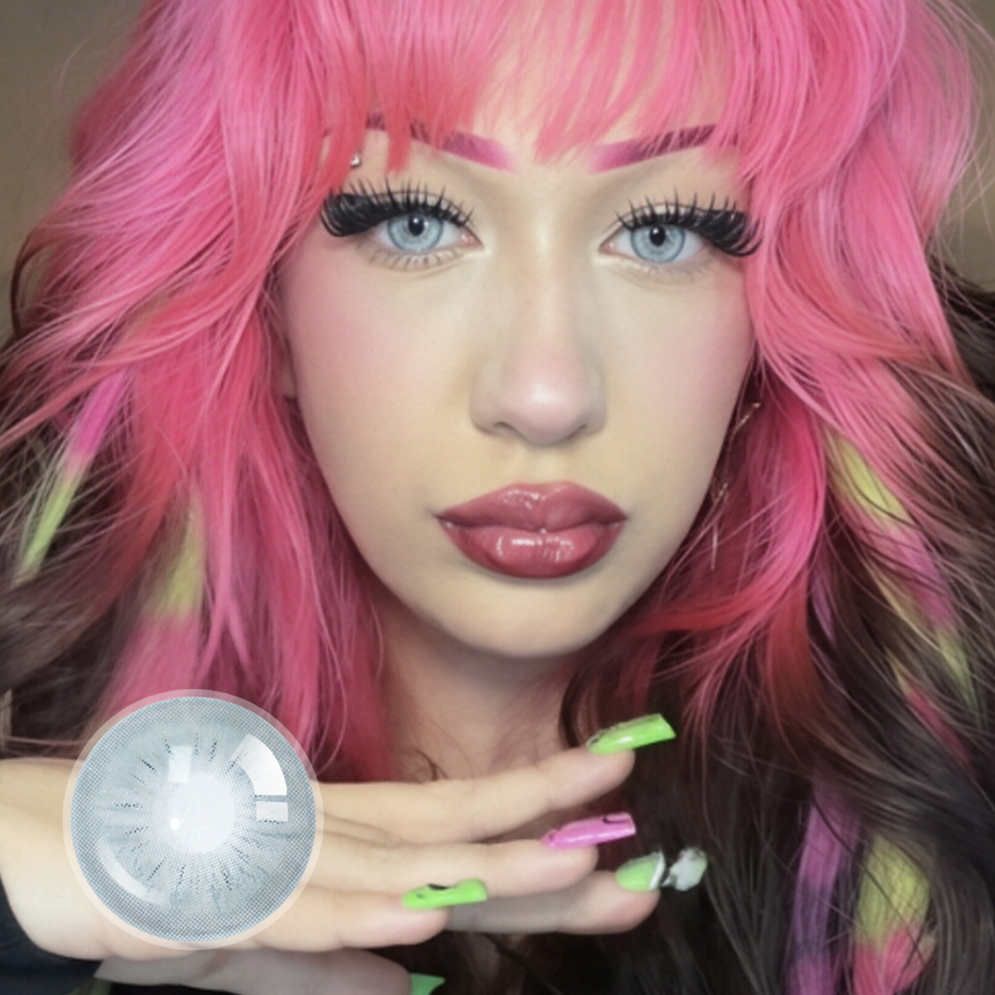 madisaurus_rexx X No Where Grey Contact Lenses