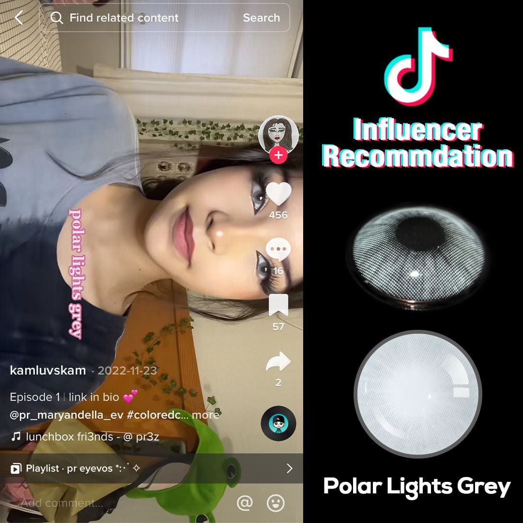 Polar Lights Gray Contact Lenses