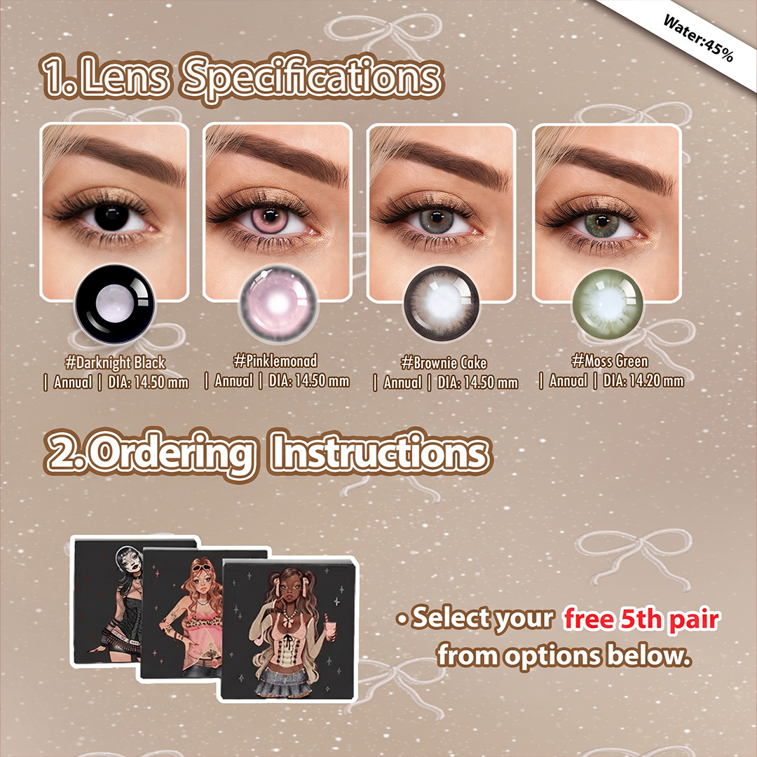 Summer Essential X 5 Pairs Enlarge Dolly Eye Set (Customized✨)