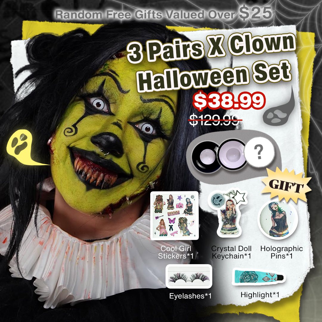 3 Pairs X Clown Halloween Set | Bigger (Customized✨)