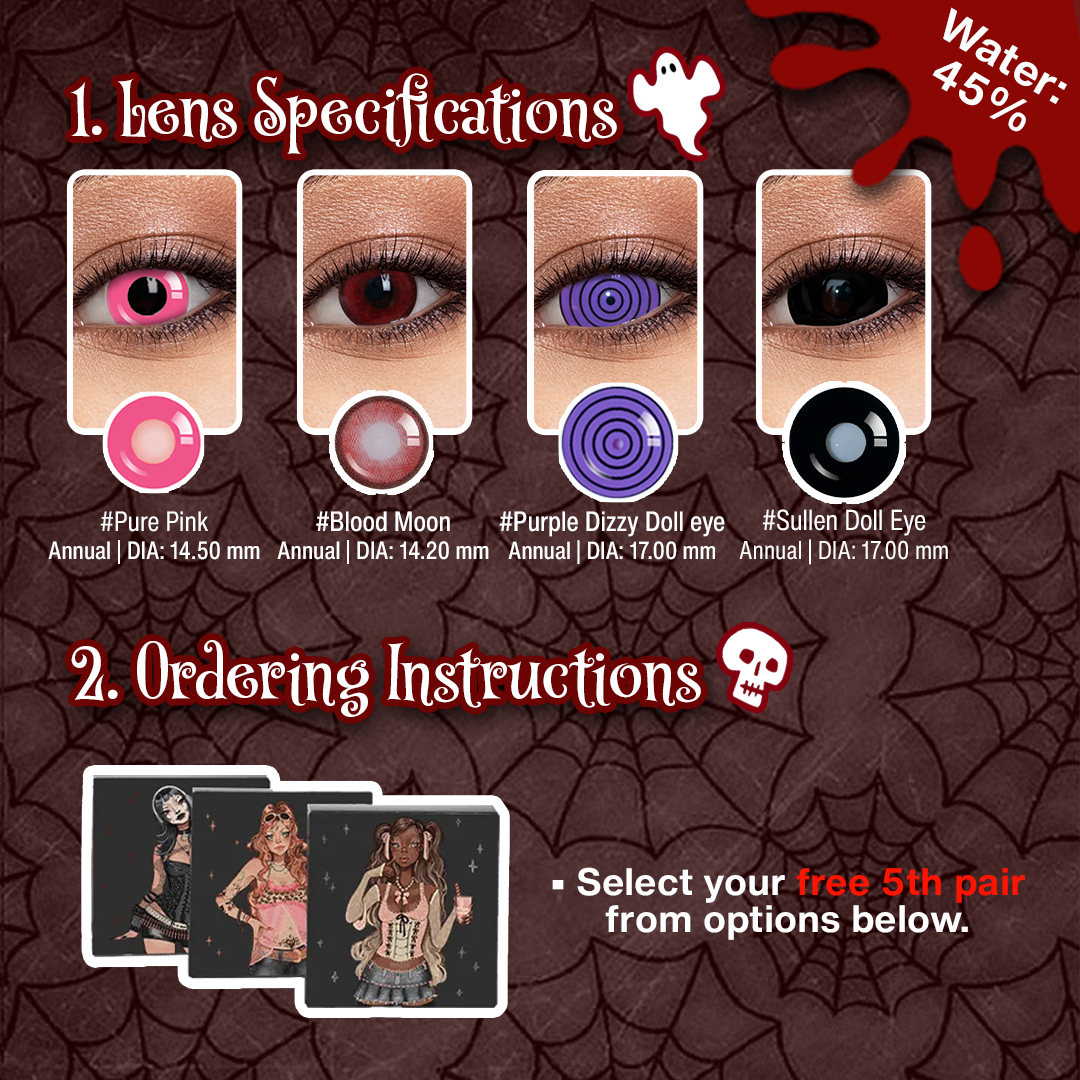 5 Pairs X 17mm Gothic Queen Set (Customized✨) 
