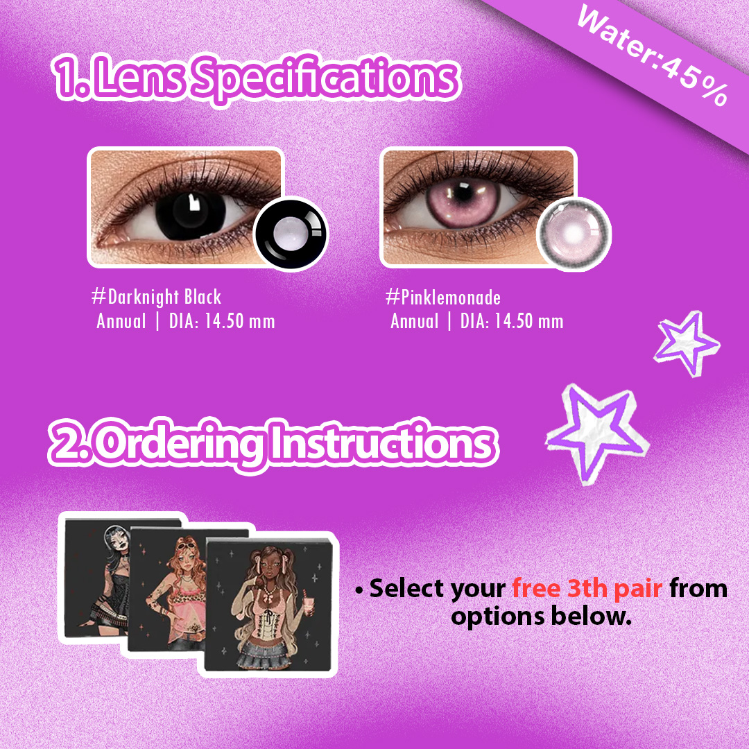 3 Pairs Enlarge Dolly Eye Set (Customized✨) 