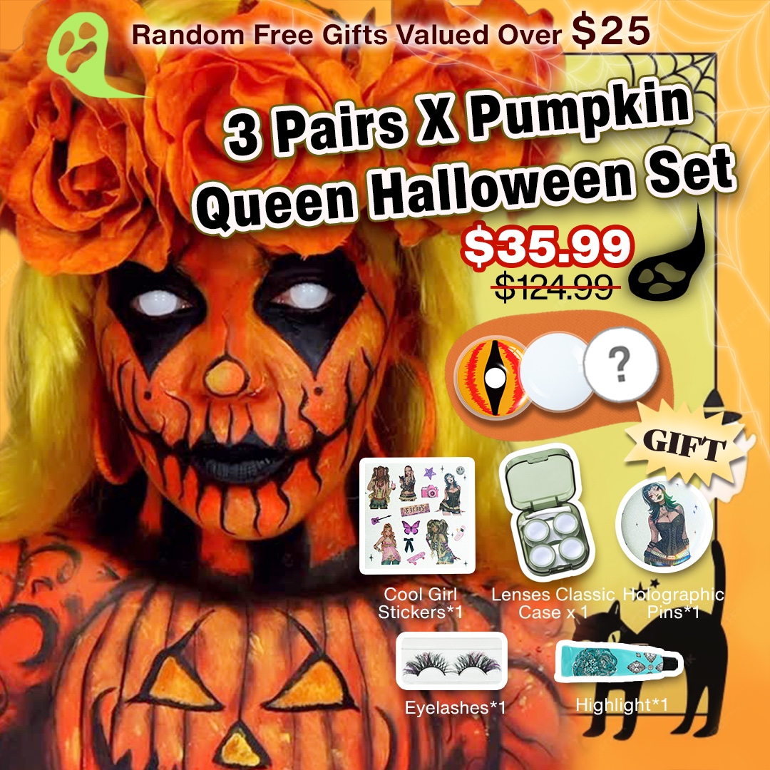 3 Pairs X Pumpkin Queen Halloween Set (Customized✨)