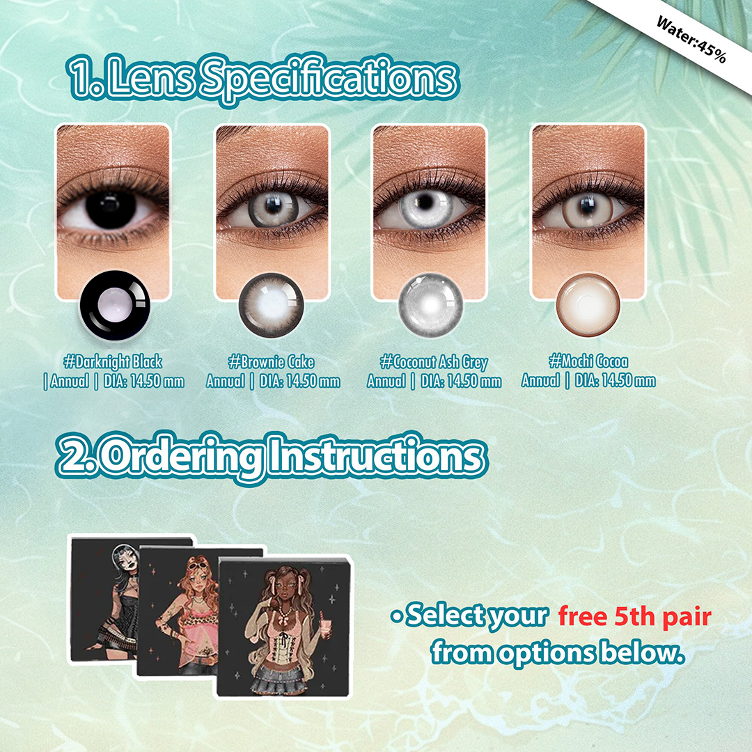 Summer Essential X 5 Pairs Bigger Cute Dolly Eye Set | (Customized✨) 