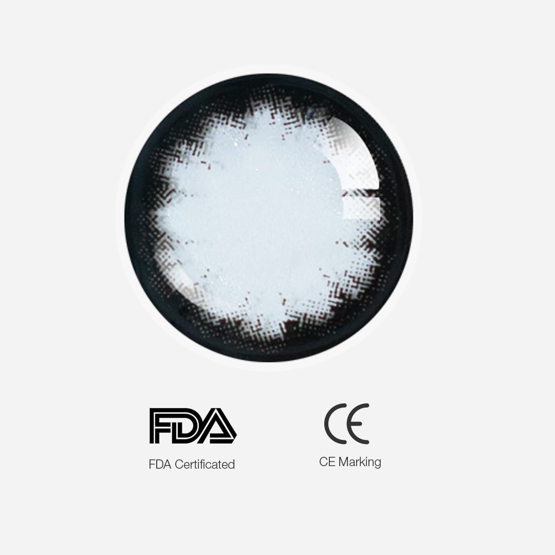 Edge Black Contact Lenses