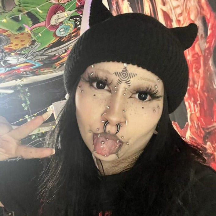 Blind Black Hole Contact Lenses