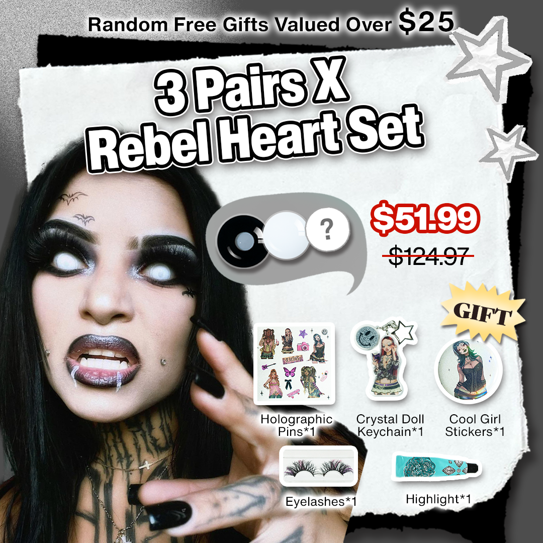 3 Pairs X Rebel Heart Set (Customized✨) 