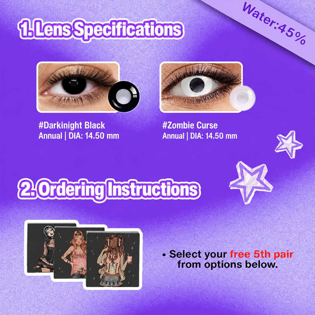 3 Pairs X Eye Enlarging Set (Customized✨) 