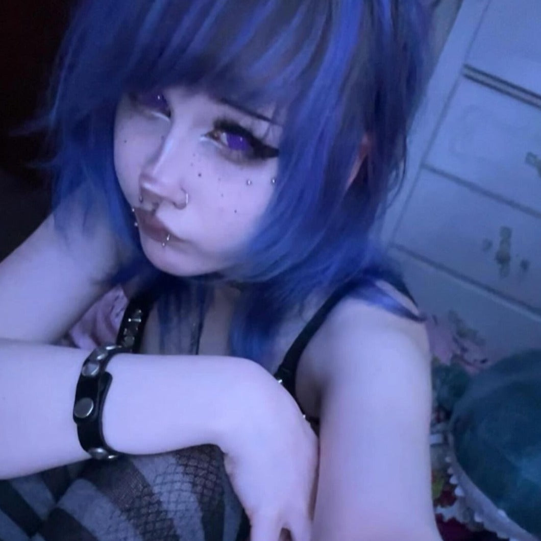 Imnotafed Purple Dizzy Doll eye Mini Sclera Contact Lenses(17MM)