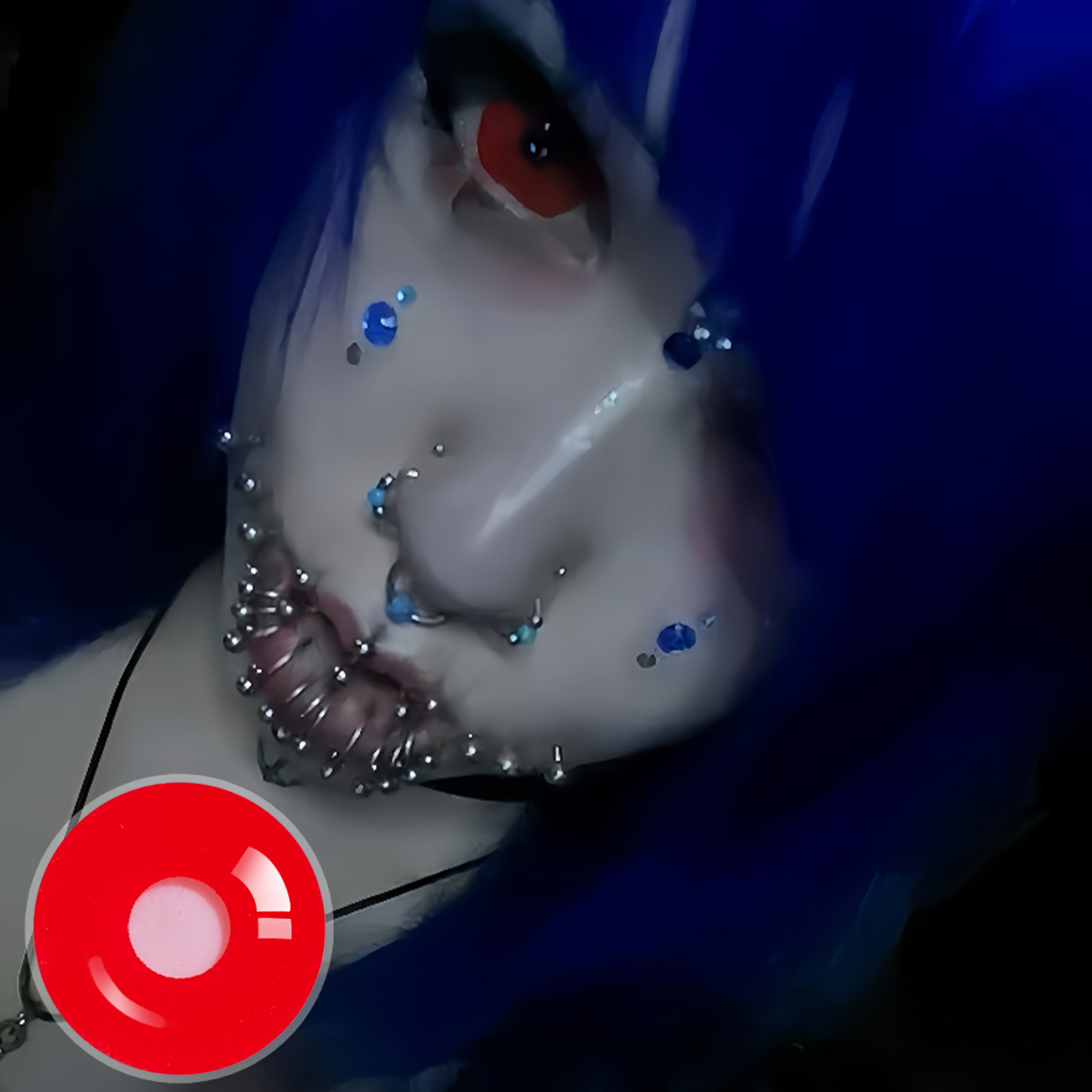 melancholymermaid X Red Demon Doll Eye Mini Sclera (Halloween) | Bigger | 1 Year | 17MM