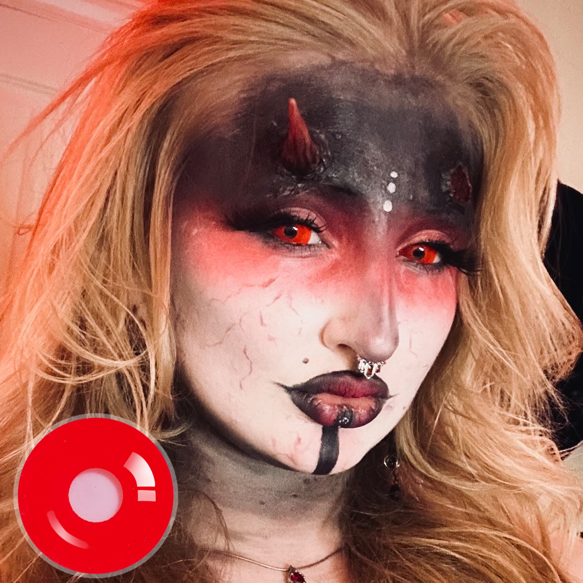makeup_with_tarrey X Red Demon Doll Eye Mini Sclera | Bigger | 1 Year | 17MM