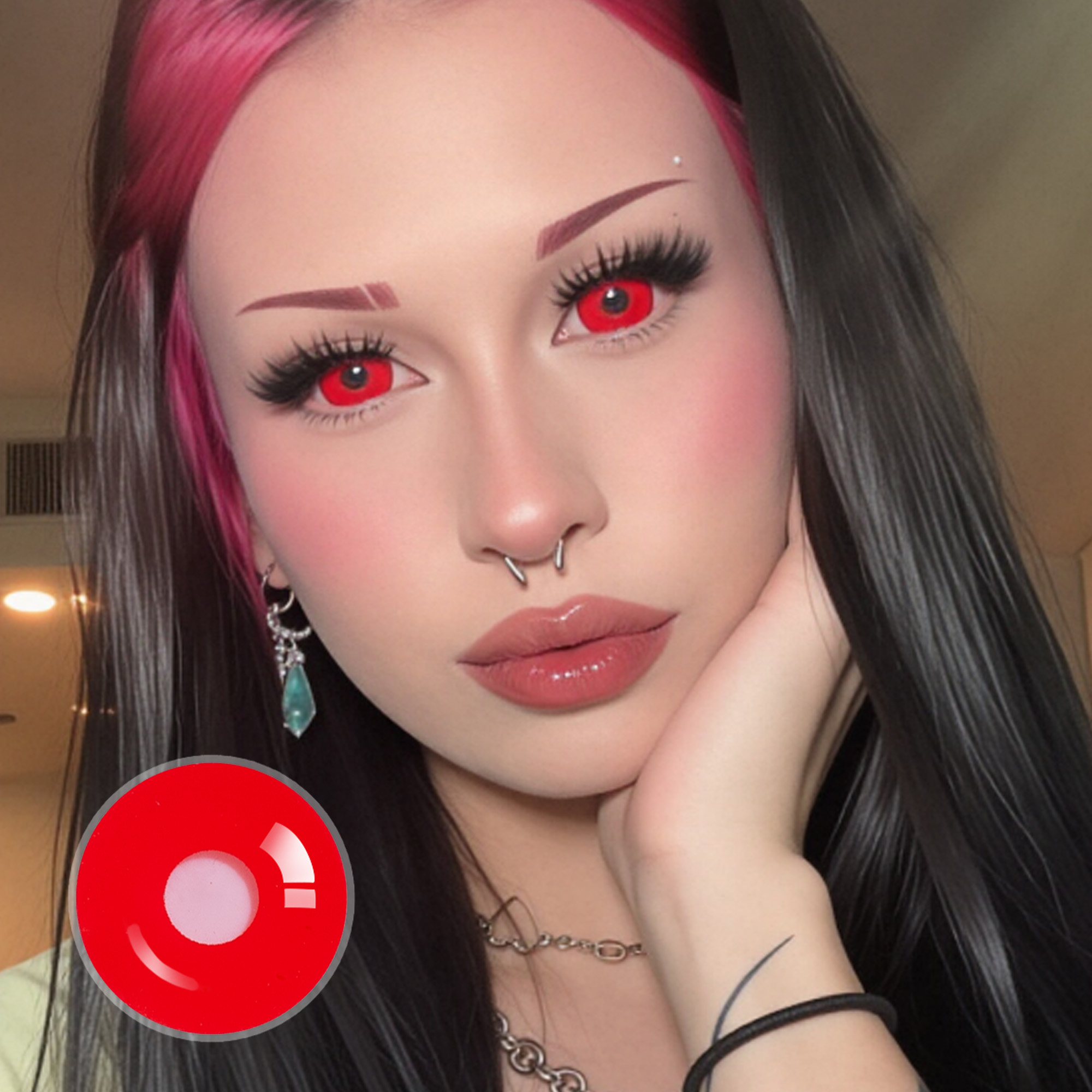 ggjacksonglam X Red Demon Doll Eye Mini Sclera Contact Lenses (17MM)