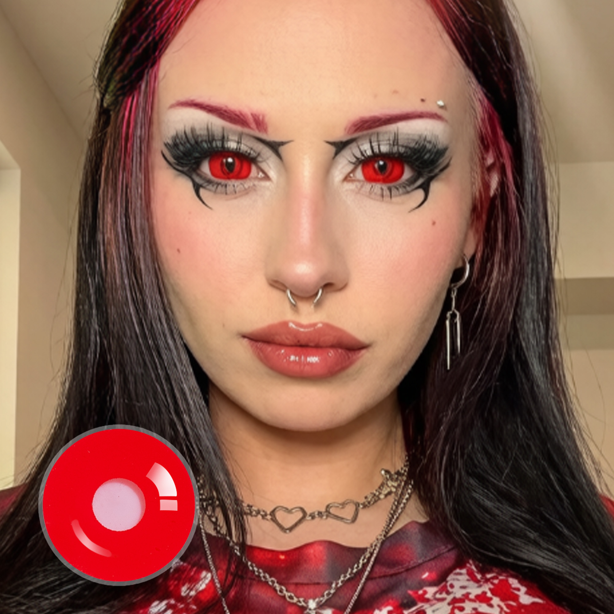 ggjacksonglam X Red Demon Doll Eye Mini Sclera Contact Lenses (17MM)