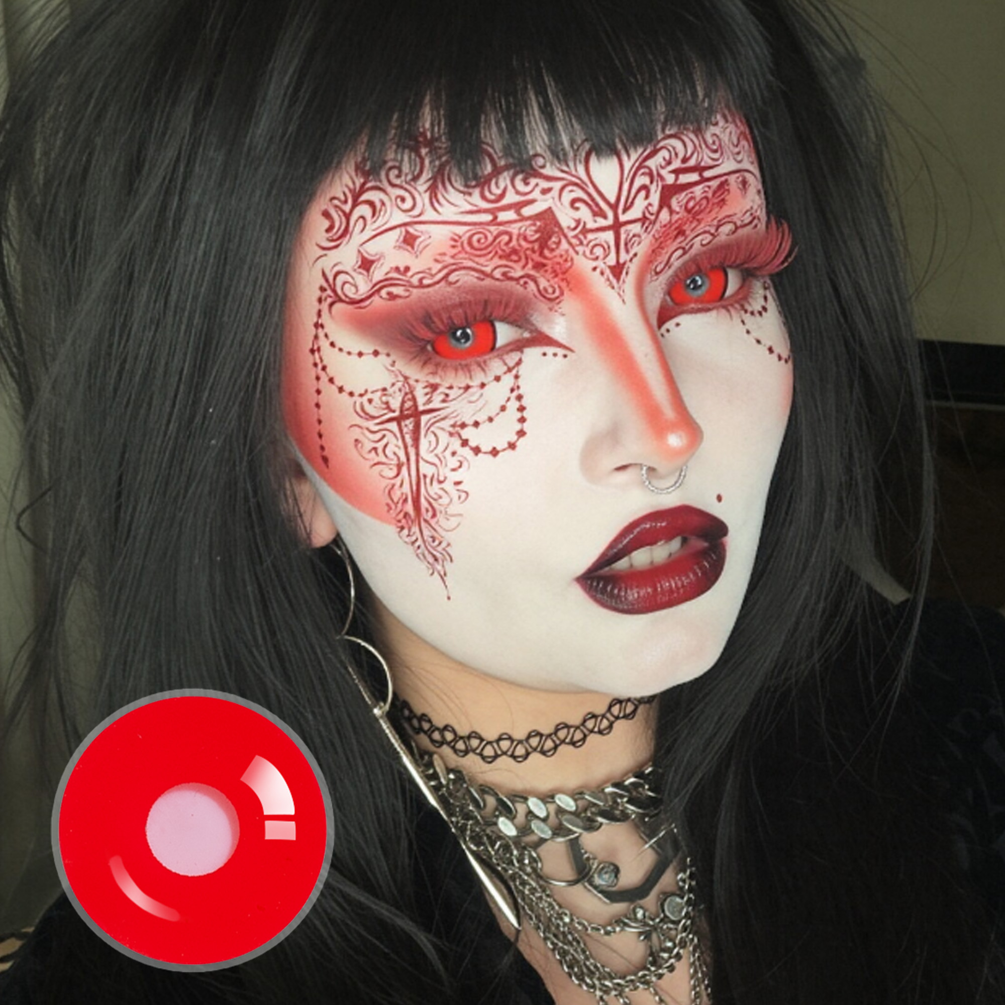 vanity.filmgirl X Red Demon Doll Eye Mini Sclera Contact Lenses (17MM)