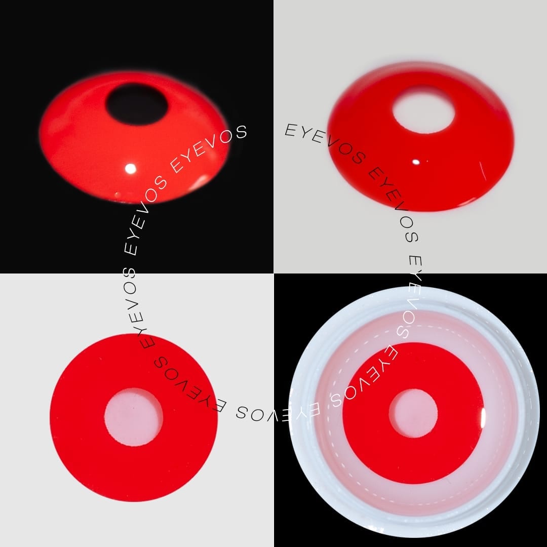 FAE'S Red Demon Doll Eye Mini Sclera Contact Lenses (17MM)