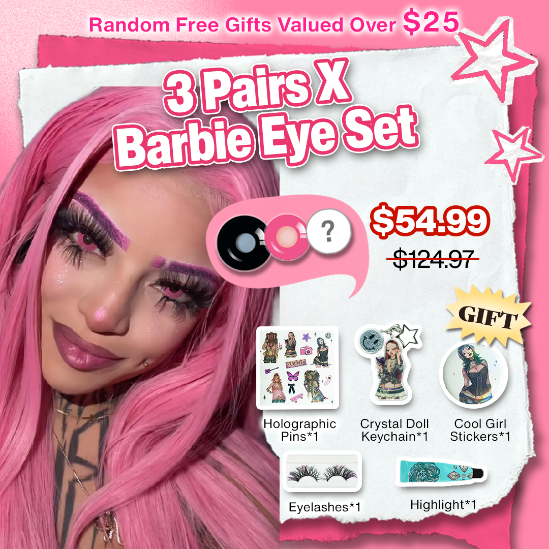 3 Pairs X Barbie Eye Set (Customized✨) 