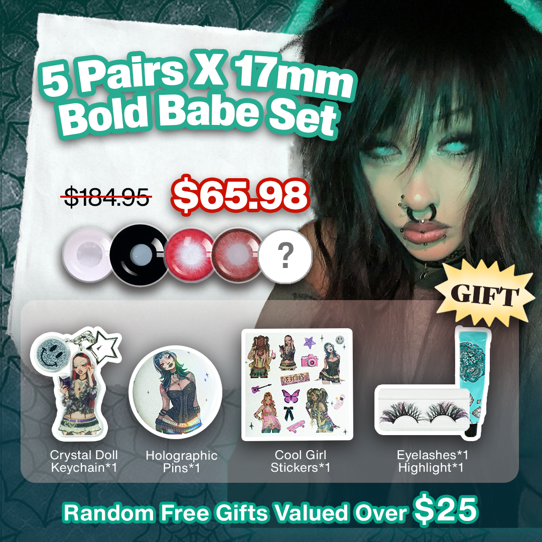 5 Pairs X 17mm Bold Babe Set (Customized✨) 