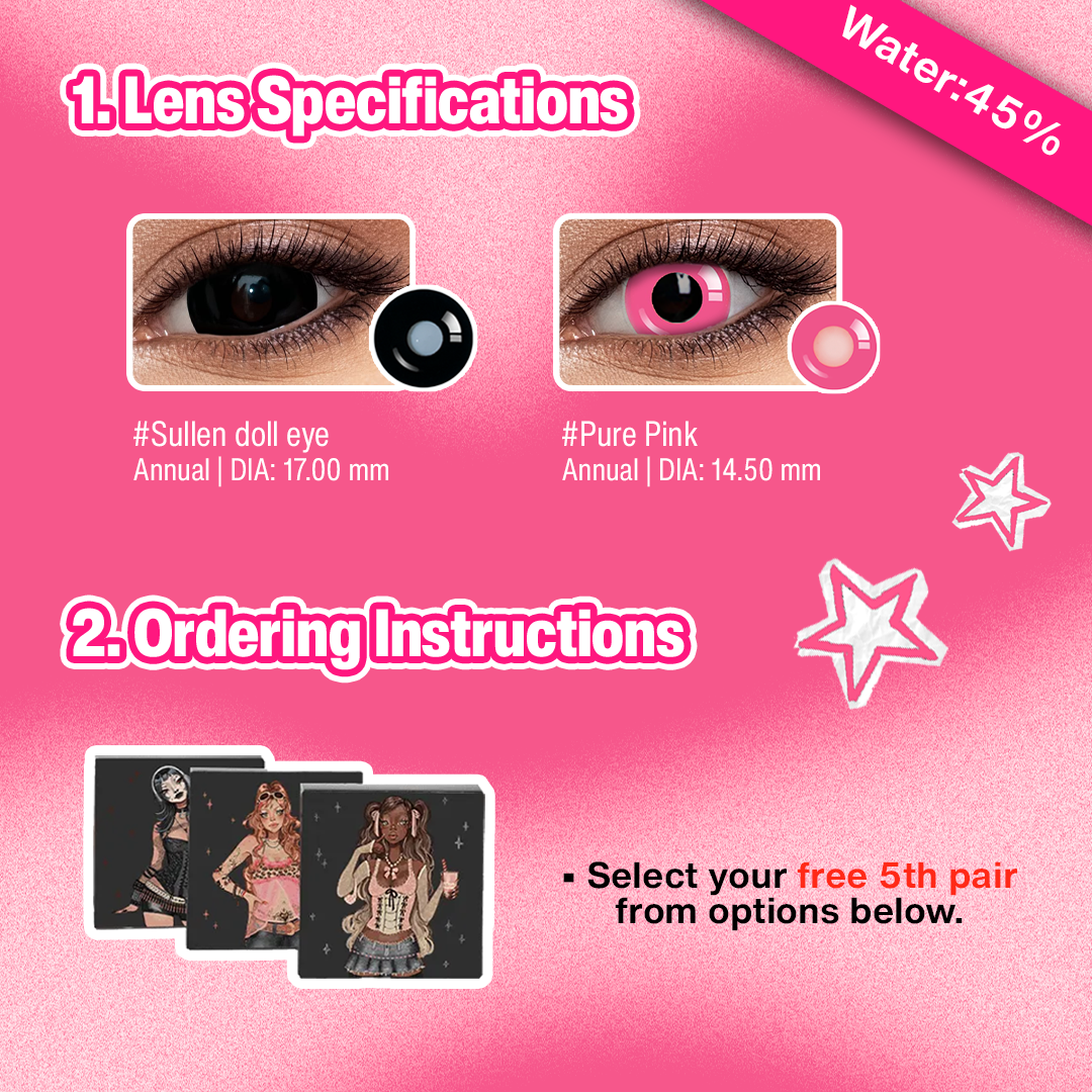 3 Pairs X Barbie Eye Set (Customized✨) 