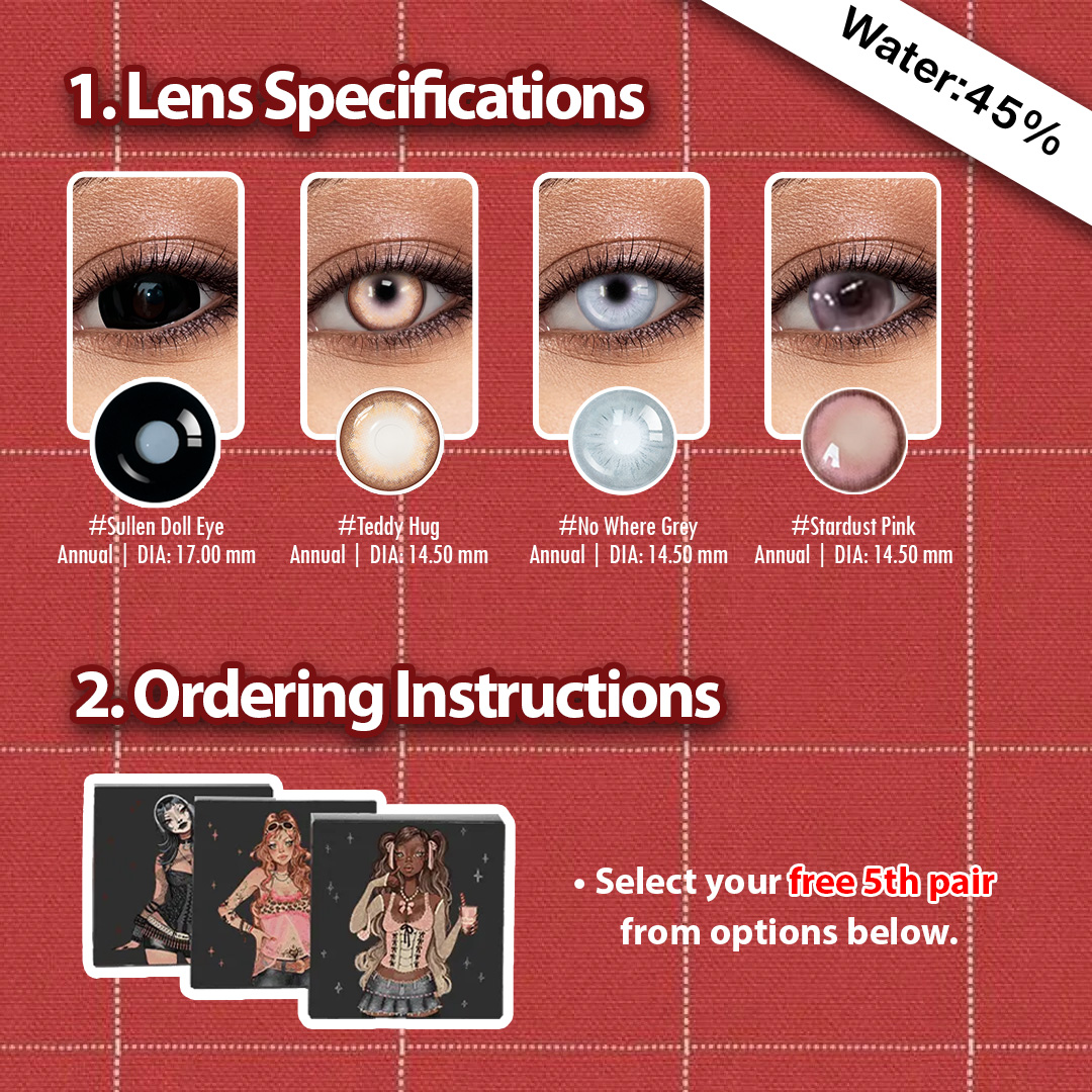 5 Pairs X Dolly Eye Set | 17mm | (Customized✨)
