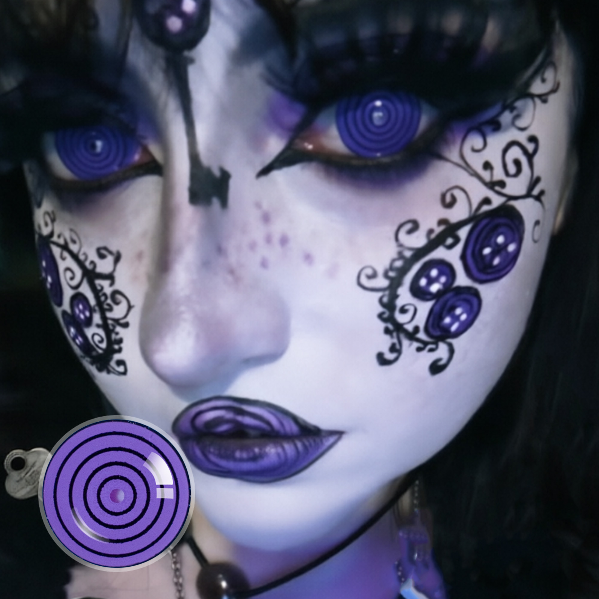 nefairiaaa X Purple Dizzy Doll | Enlarge | 17mm | Mini Sclera | 1 Year