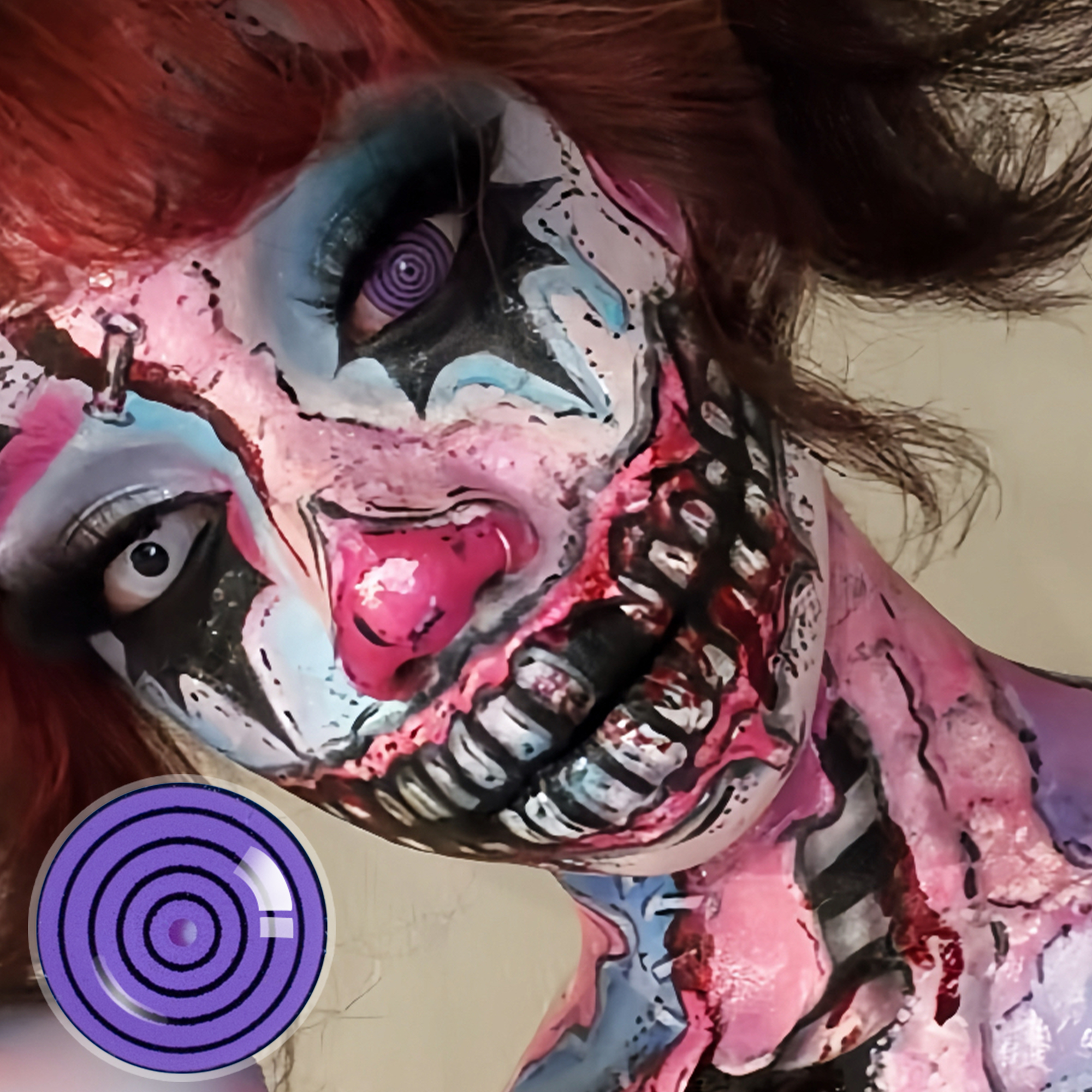sfxryah X Purple Dizzy Doll (Halloween) | 17mm | Mini Sclera | 1 Year
