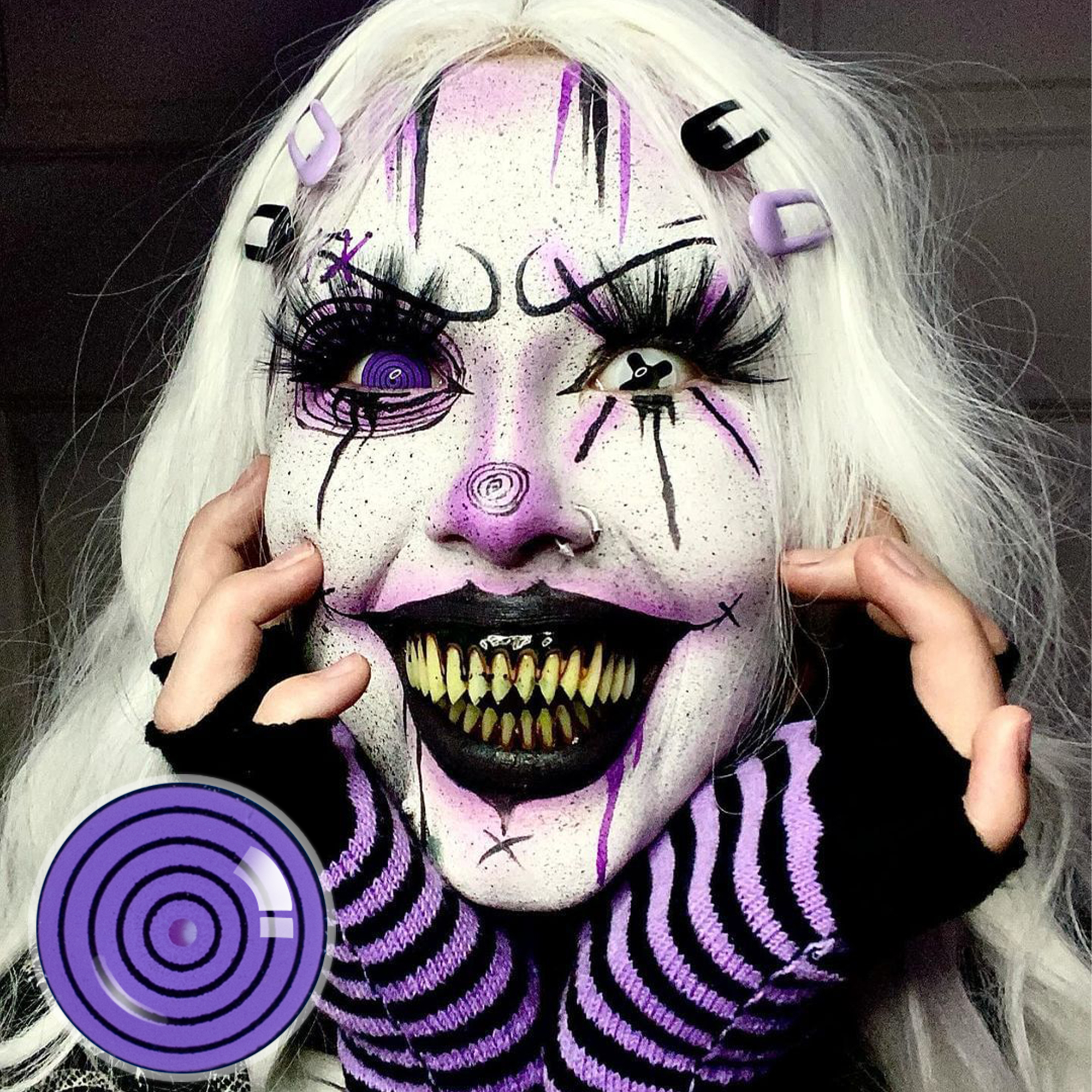 Purple Dizzy Doll | Purple |17mm | Mini Sclera | 1 Year