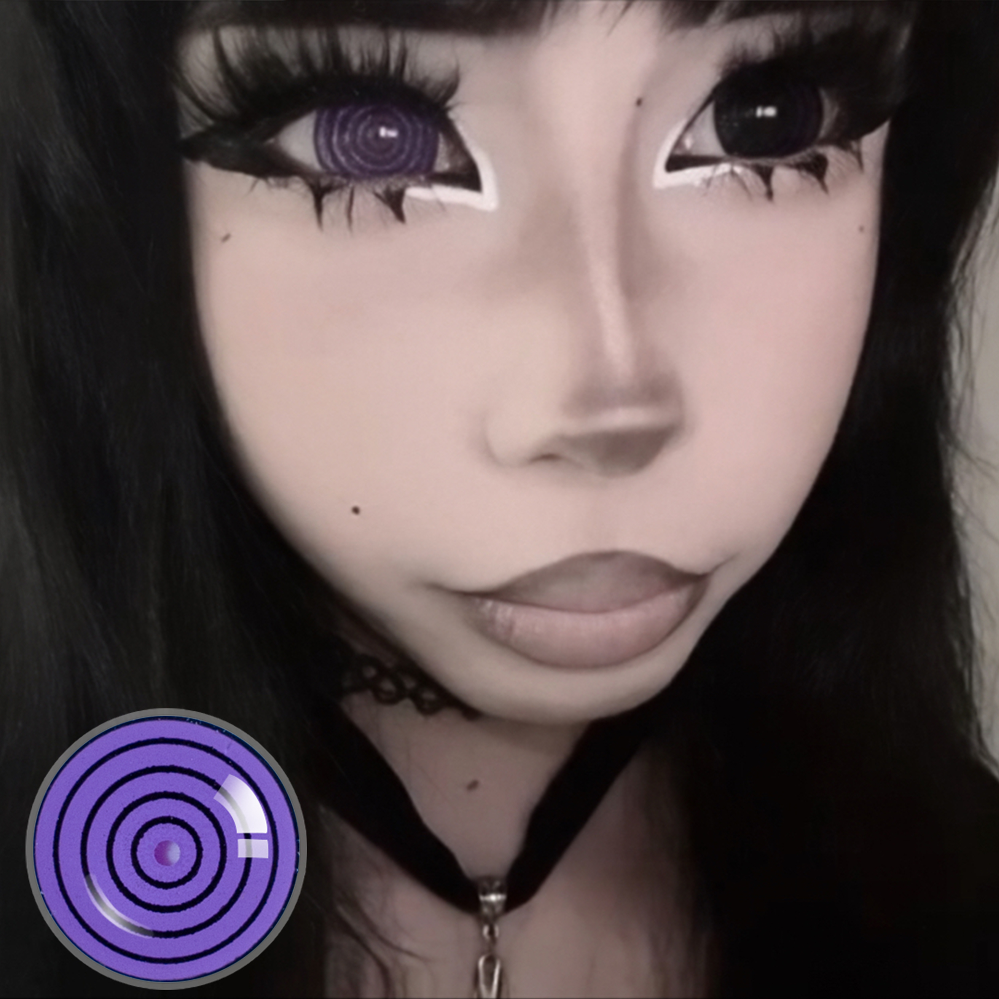 naivbunnii X Purple Dizzy Doll (Halloween) | 17mm | Mini Sclera | 1 Year