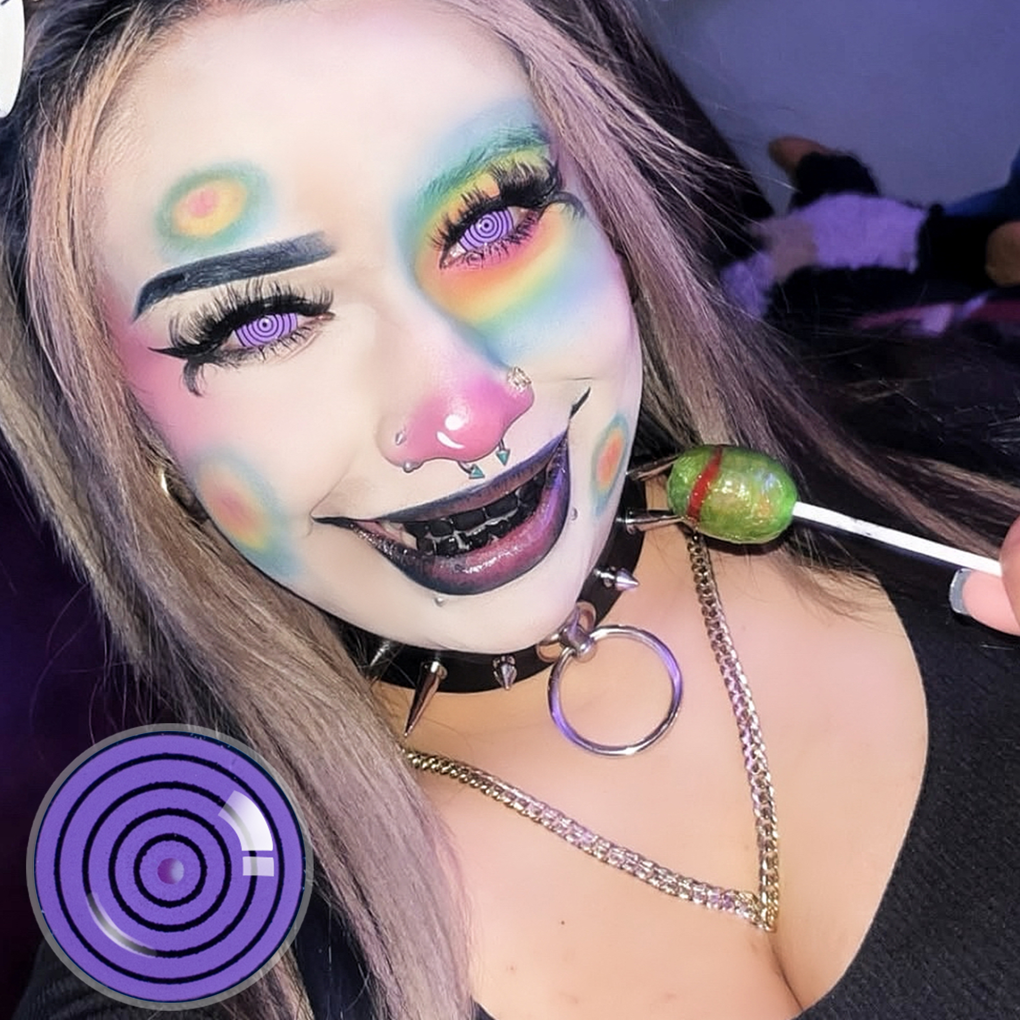 emo.papa.smurf X Purple Dizzy Doll | Purple |17mm | Mini Sclera | 1 Year