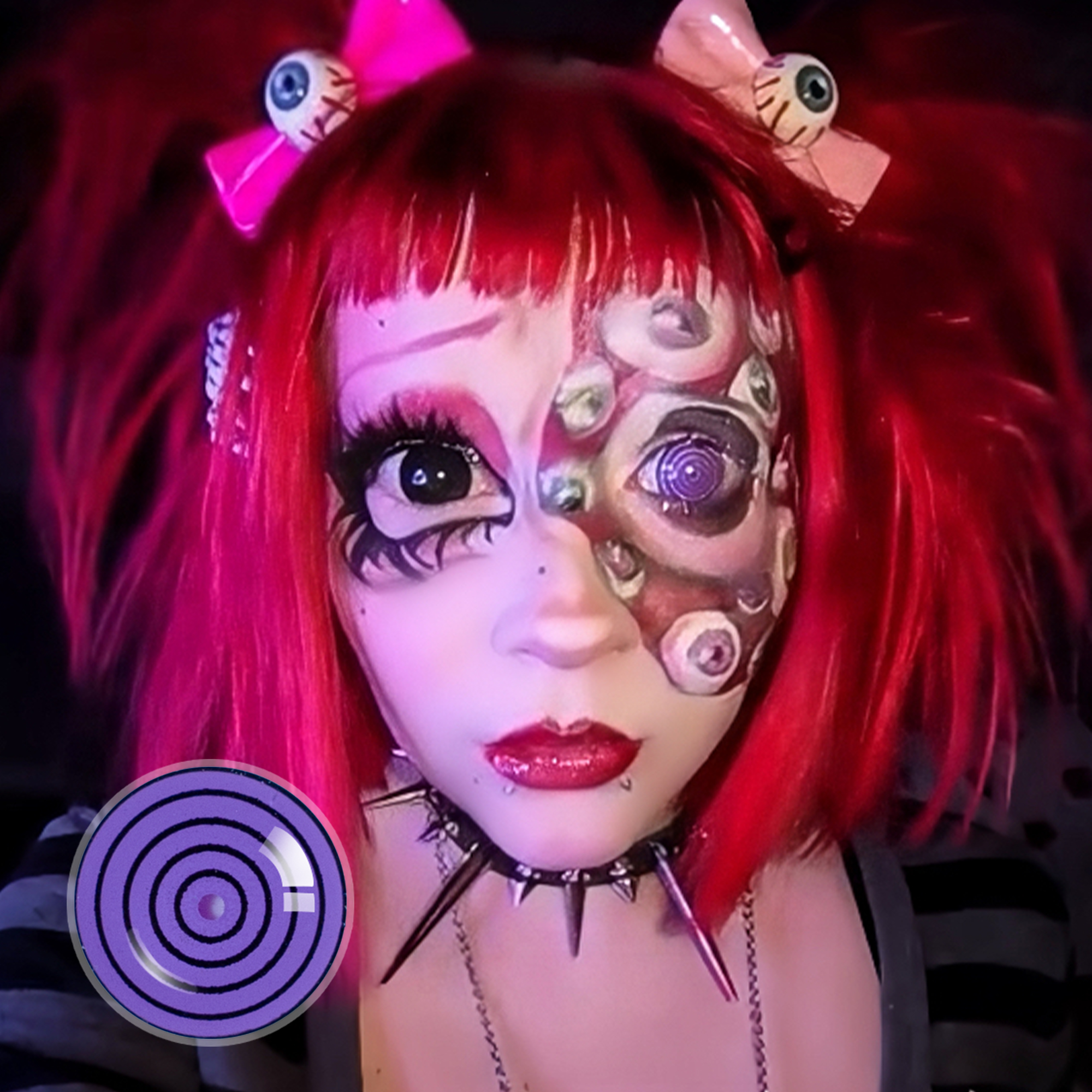 plusboy02_ X Purple Dizzy Doll | Purple |17mm | Mini Sclera | 1 Year