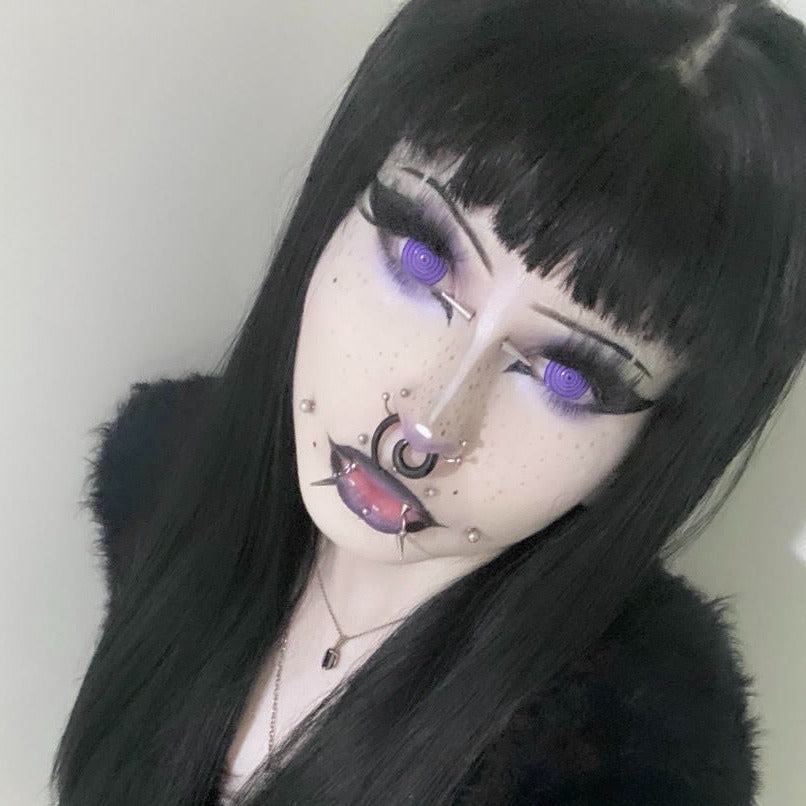 Imnotafed Purple Dizzy Doll eye Mini Sclera Contact Lenses(17MM)