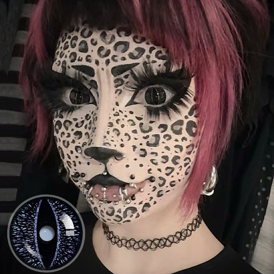 Kyra's Serpent Doll Eye Mini Sclera (Halloween) Contact Lenses (17MM)