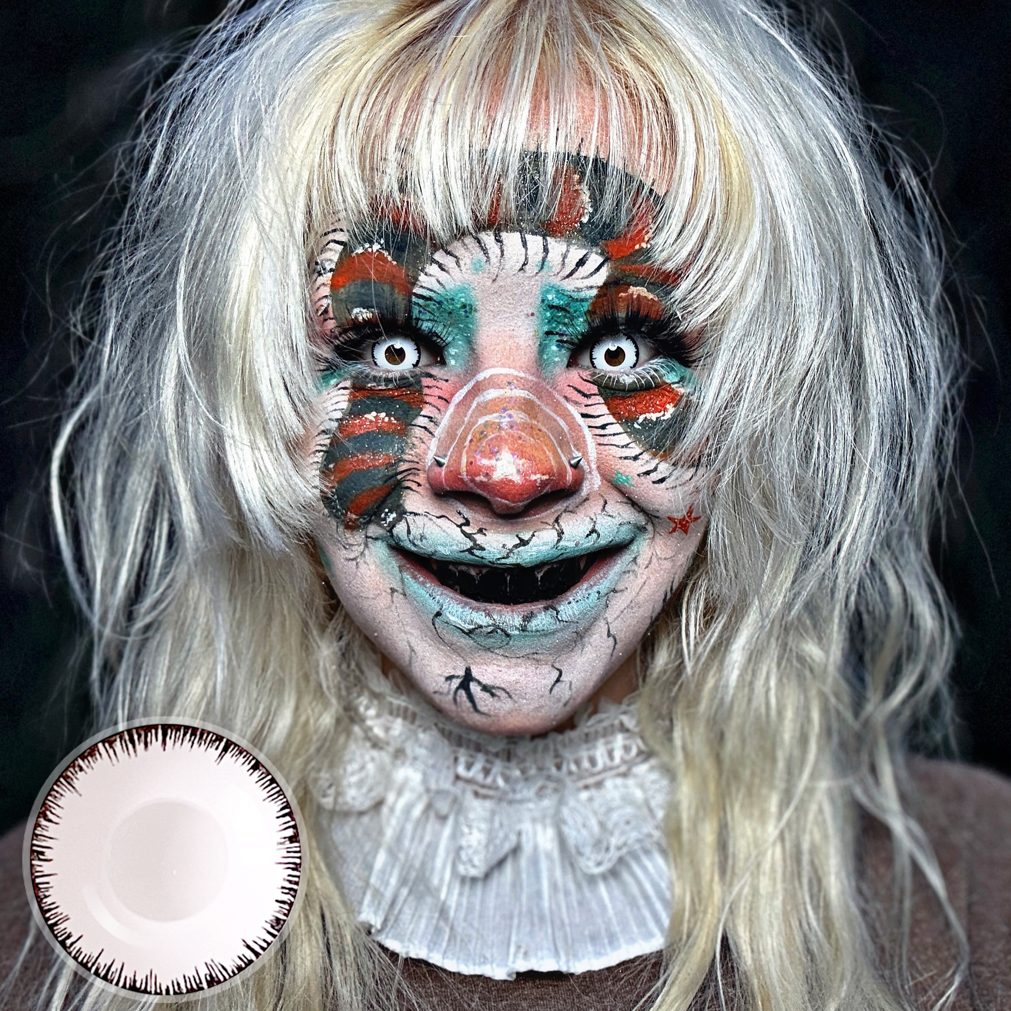 whimsiicalt X Skeleton Doll Eye Mini Sclera (Halloween) | Enlarge | 1 Year | 17MM