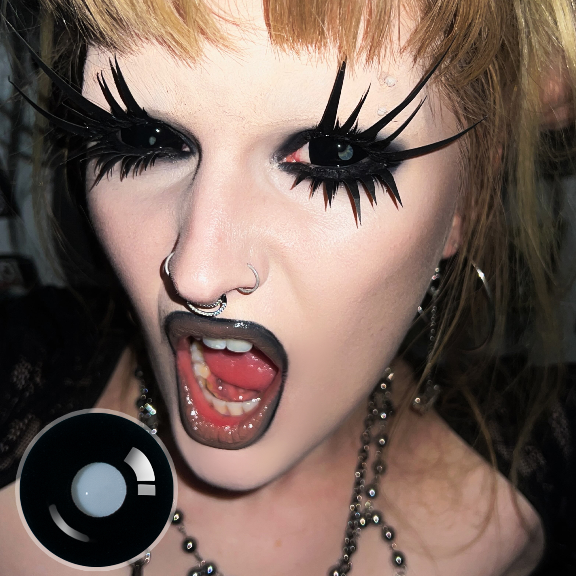 gothbarbiefx X Dark Demon Doll Eye 22MM Full Sclera (Halloween)| Enlarge | 1 Year