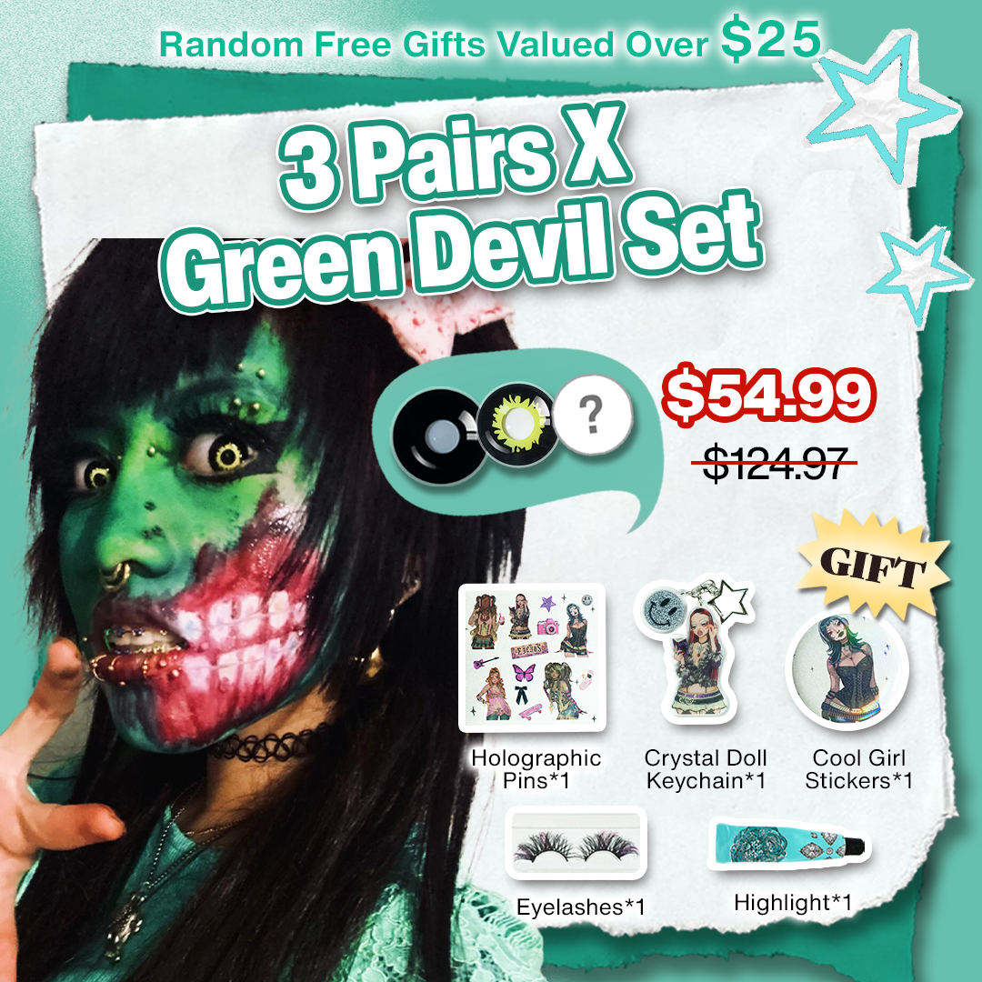 3 Pairs X Green Devil Set (Customized✨) 
